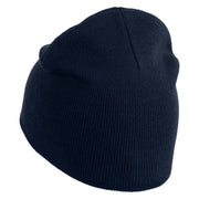 Blessed Wordmark Embroidered 8" Acrylic Short Blank Beanie - Navy OSFM