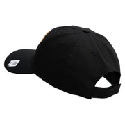 US Marine Corps Veteran Design Embroidered 6 Panel Unstructured Cotton Twill Cap Made in USA - Black OSFM