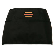 Simple Hamburger Icon Embroidered 3 Pockets Chef's Apron