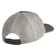 Stay Positive Embroidered Washed Twill Trucker Cap - Black Grey OSFM
