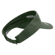 Licensed US Army Star Embroidered Pro Style Cotton Twill Washed Visor - Olive OSFM