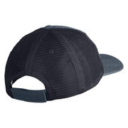 Stay Positive Embroidered Washed Twill Trucker Cap - Navy Navy OSFM