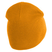 Blessed Wordmark Embroidered 8" Acrylic Short Blank Beanie - Gold OSFM