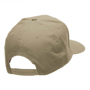 Wolf Head Embroidered Cotton Twill Pro Style Cap