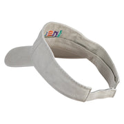 Inspire Wordmark Embroidered Cotton Twill Visor - Beige OSFM