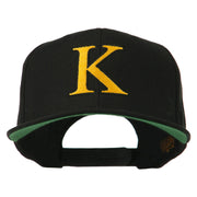 Greek Alphabet KAPPA Embroidered Flat Bill Cap