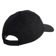 One Day At A Time Embroidered Cotton Twill Cap - Black OSFM