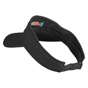 Inspire Wordmark Embroidered Cotton Twill Visor - Black OSFM