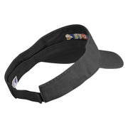 Inspire Wordmark Embroidered Cotton Twill Visor - Black OSFM