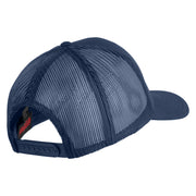 U.S. Air Force Pilot Veteran Embroidered Solid Cotton Twill Mesh Prostyle Cap - Navy OSFM