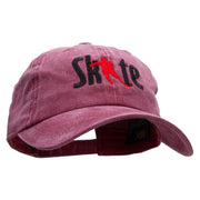 Skate Between Embroidered Unstructured Cotton Cap