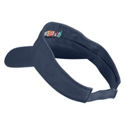 Inspire Wordmark Embroidered Cotton Twill Visor - Navy OSFM