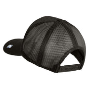 U.S. Air Force Pilot Veteran Embroidered Solid Cotton Twill Mesh Prostyle Cap - Charcoal OSFM