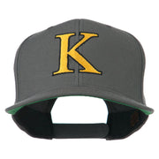 Greek Alphabet KAPPA Embroidered Flat Bill Cap