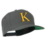 Greek Alphabet KAPPA Embroidered Flat Bill Cap