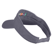 Inspire Wordmark Embroidered Cotton Twill Visor - Grey OSFM