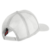 U.S. Air Force Pilot Veteran Embroidered Solid Cotton Twill Mesh Prostyle Cap - White OSFM