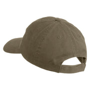 One Day At A Time Embroidered Cotton Twill Cap - Olive OSFM