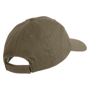 One Day At A Time Embroidered Cotton Twill Cap - Olive OSFM