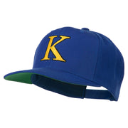 Greek Alphabet KAPPA Embroidered Flat Bill Cap