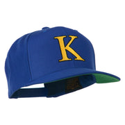 Greek Alphabet KAPPA Embroidered Flat Bill Cap