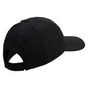 US Marine Corps Retired Design Embroidered 6 Panel Unstructured Cotton Twill Cap Made in USA - Black OSFM