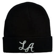 Graffiti LA Embroidered Long Cuff Beanie