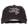 Glitter Happy Holiday Embroidered Unstructured Washed Cap