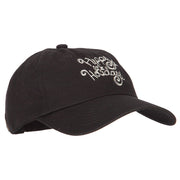 Glitter Happy Holiday Embroidered Unstructured Washed Cap