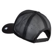 U.S. Air Force Roundel Veteran Embroidered Solid Cotton Twill Mesh Prostyle Cap - Black OSFM