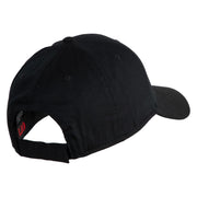 Take It Easy Phrase Embroidered Cotton Twill Low Profile Cap - Black OSFM