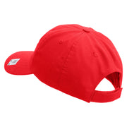 US Marine Corps Retired Design Embroidered 6 Panel Unstructured Cotton Twill Cap Made in USA - Red OSFM