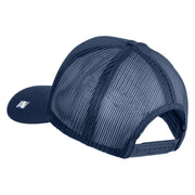 U.S. Air Force Roundel Veteran Embroidered Solid Cotton Twill Mesh Prostyle Cap - Navy OSFM