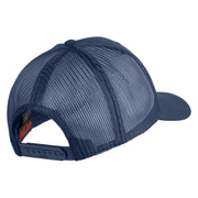 U.S. Air Force Roundel Veteran Embroidered Solid Cotton Twill Mesh Prostyle Cap - Navy OSFM