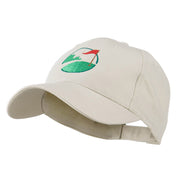 Golf Flag on the Green Embroidered Cap