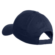 Take It Easy Phrase Embroidered Cotton Twill Low Profile Cap - Navy OSFM