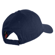 Take It Easy Phrase Embroidered Cotton Twill Low Profile Cap - Navy OSFM