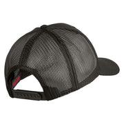 U.S. Air Force Roundel Veteran Embroidered Solid Cotton Twill Mesh Prostyle Cap - Charcoal OSFM