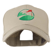 Golf Flag on the Green Embroidered Cap