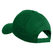 Take It Easy Phrase Embroidered Cotton Twill Low Profile Cap - Kelly OSFM