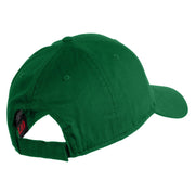 Take It Easy Phrase Embroidered Cotton Twill Low Profile Cap - Kelly OSFM