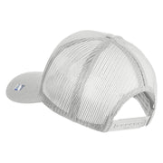 U.S. Air Force Roundel Veteran Embroidered Solid Cotton Twill Mesh Prostyle Cap - White OSFM