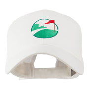 Golf Flag on the Green Embroidered Cap