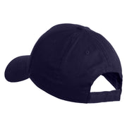 Take It Easy Phrase Embroidered Cotton Twill Low Profile Cap - Purple OSFM