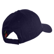 Take It Easy Phrase Embroidered Cotton Twill Low Profile Cap - Purple OSFM
