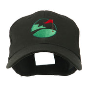 Golf Flag on the Green Embroidered Cap