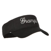 Gramps Embroidered Cotton Twill Sun Visor