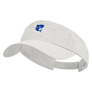 Tuna Jumping Silhouette Embroidered Prostyle Cotton Twill Washed Visor