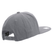 Licensed US Navy Seabee Retired Embroidered Flexfit Snapback Style Cap - Dk-Grey OSFM