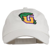 Gators Mascot Embroidered Low Profile Washed Cap